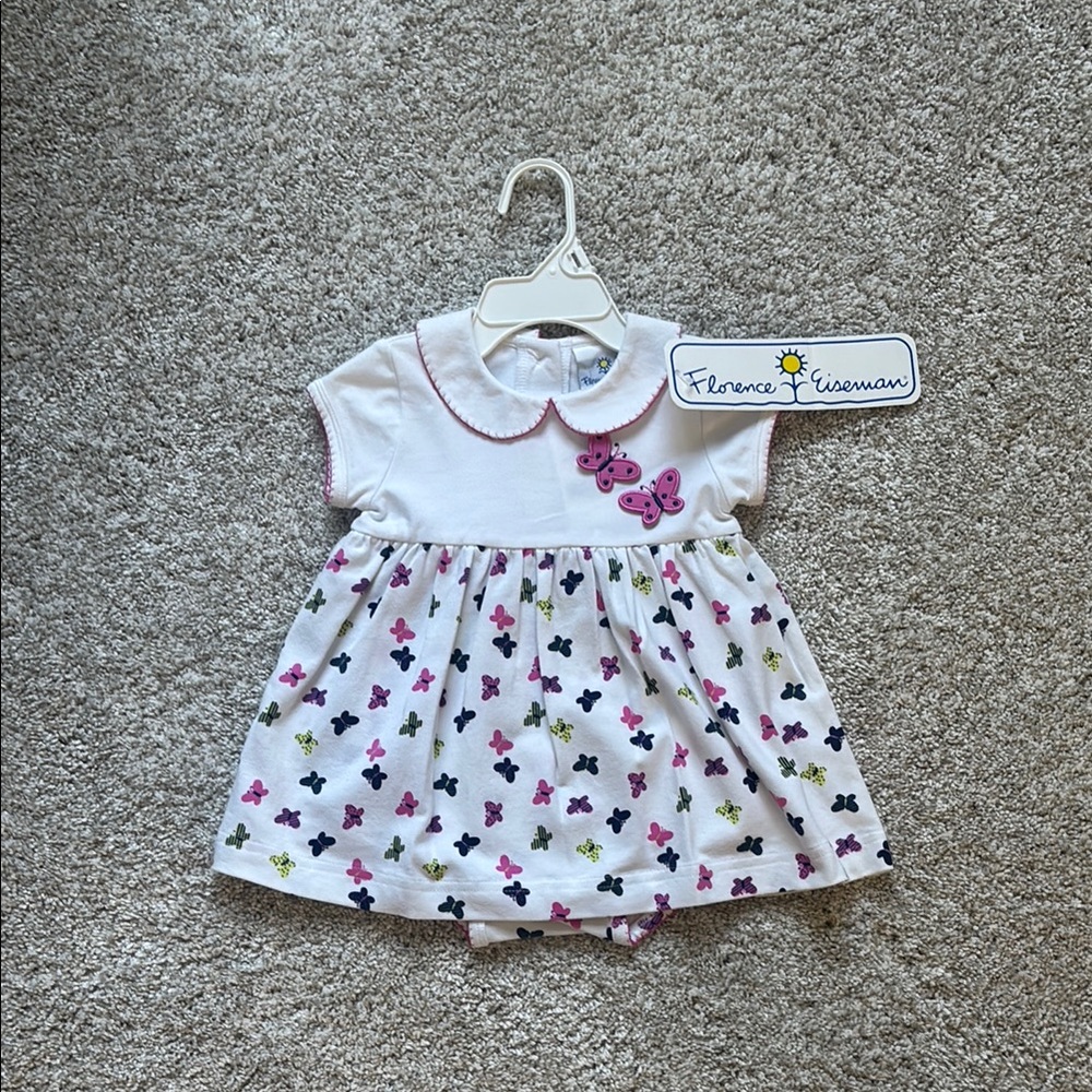 Florence Eiseman Baby Dress with Butterfly Print